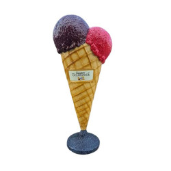 Reklamglass för Café & Kiosk: 165 cm 3D Kulglass i Glasfiber