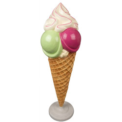 Kampanjpris 3D Glassdisplay 3 Kulor & Chokladdripp (220 cm) – Reklamdisplay