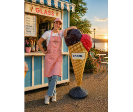 Reklamglass för Café & Kiosk: 165 cm 3D Kulglass i Glasfiber