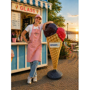 Reklamglass för Café & Kiosk: 165 cm 3D Kulglass i Glasfiber