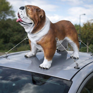 Engelsk Bulldogg Skulptur 90 cm – Stor Reklamfigur