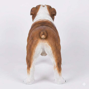 Engelsk Bulldogg Skulptur 90 cm – Stor Reklamfigur