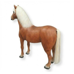 Islandshäst Skulptur Naturlig Storlek – 215 cm