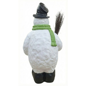 Stor Snögubbe 180 cm - Glasfiber för Köpcentrum & Torg