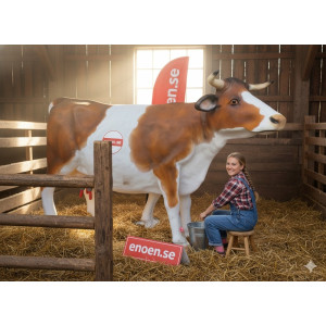 Koskulptur i naturlig storlek  – Perfekt Fotoobjekt eller Reklam