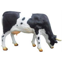 Betande Ko Skulptur –  Modell (130 cm) i Glasfiber