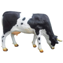 Betande Ko Skulptur –  Modell (130 cm) i Glasfiber