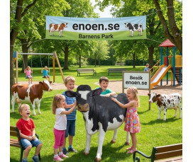 Tjur & Kalv Skulptur i Glasfiber