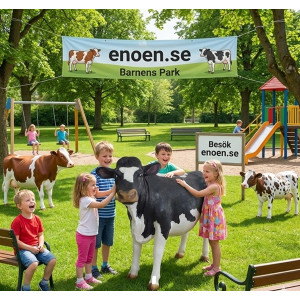 Tjur & Kalv Skulptur i Glasfiber Tjur & Kalv Skulptur i Glasfiber