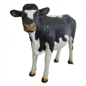 Tjur & Kalv Skulptur i Glasfiber Tjur & Kalv Skulptur i Glasfiber