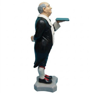 Klassisk Butler Figur i Glasfiber – Välkomnande Reklamdisplay (110 cm)