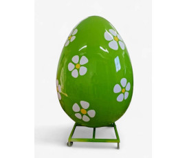 Stort Påskägg i Glasfiber – Reklamdisplay med Egen Logotyp | Miljövänlig Akryl