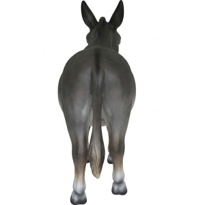 Åsna i Naturlig Storlek i Glasfiber – Eventfigur & Dekorationsdjur | Kan Förstärkas för att Sitta på