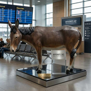 Åsna Skulptur 150 cm | Reklamdisplay i Glasfiber 