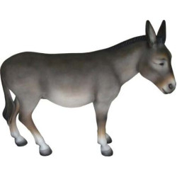 Åsna i Naturlig Storlek i Glasfiber – Eventfigur & Dekorationsdjur | Kan Förstärkas för att Sitta på