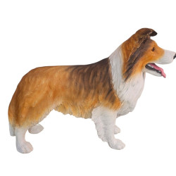 Shetland Sheepdog Staty i Glasfiber