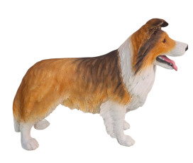 Shetland Sheepdog Staty i Glasfiber