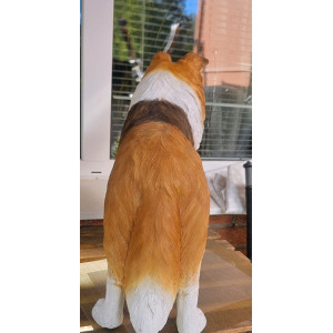 Shetland Sheepdog Staty i Glasfiber