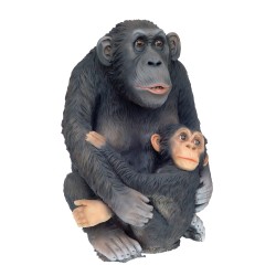 Schimpans med barn 78 cm