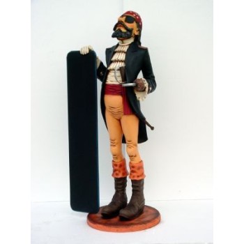 Pirat med menytavla 172 cm