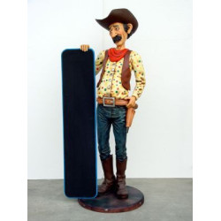 Cowboy med menytavla 174 cm