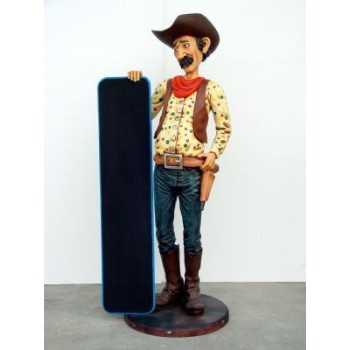 Cowboy med menytavla 174 cm