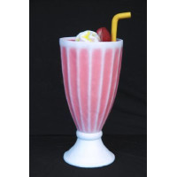 Milkshake Strawberry för glassbarer  104 cm 