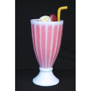 Milkshake Strawberry för glassbarer  104 cm 