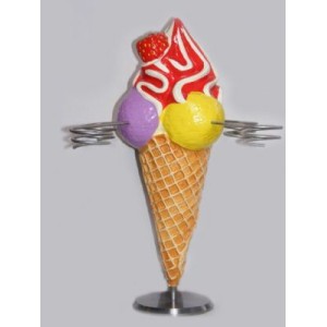 Ice Cream karusell (hållare glass) Röd 40 cm 
