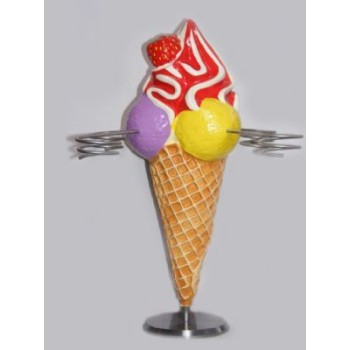 Ice Cream karusell (hållare glass) Röd 40 cm 