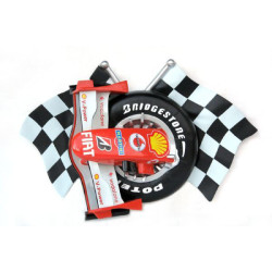 Car Racing Rutig flagga w F1 Nos 149 cm i glasfiber