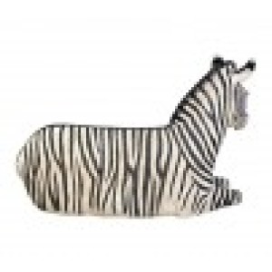 Zebra som sittbänk/parkbänk vilande i naturlig storlek 173 cm