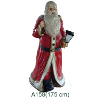 STOR TOMTE MED LYKTA OCH SÄCK 175 CM 