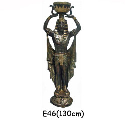 EGYPTISK FIGURER FARAO MED SKÅL 130 CM 