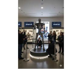 Ikonisk Terminator T-800 Skulptur i Skrotkonst (2.2m)