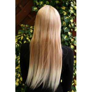 Peruk blond lång 60 cm