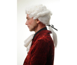 Barockperuk Herr Vit – Lord & Domare med Lockar