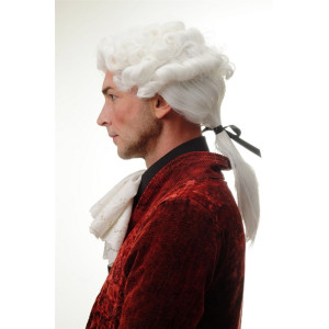 Barockperuk Herr Vit – Lord & Domare med Lockar