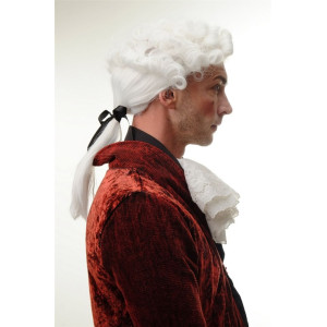 Barockperuk Herr Vit – Lord & Domare med Lockar