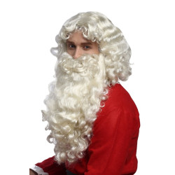 Tomteskägg och Peruk Set – Naturlig Ljusblond