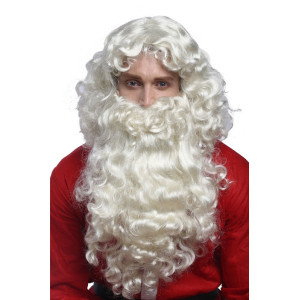 Tomteskägg och Peruk Set – Naturlig Ljusblond