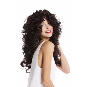 Volymperuk Dam – Svart/Brun med Stora Lockar Volymperuk Dam – Svart/Brun med Stora Lockar