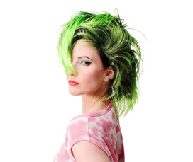 80-tals Partyperuk Blå – Retad Mohawk & Punk