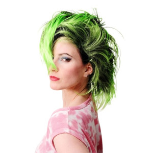 80-tals Partyperuk Blå – Retad Mohawk & Punk