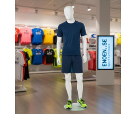 Skyltdocka Herr med Utbytbar Mask – Elfenbensvit Matt Polyester