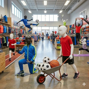 Ledad Skyltdocka Barn – Flexibel för Sport, Lek & Kläder