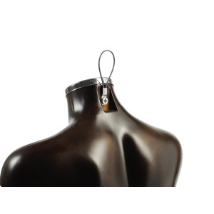 Herrtorso Grå Plast - Lång Modell med Ben (88cm)