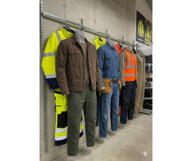 Herrtorso Grå Plast - Lång Modell med Ben (88cm)