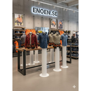 Återvinningsbar Torso Mannequin Herr – Robust PE-Plast (H: 63 cm) Återvinningsbar Torso Mannequin Herr – Robust PE-Plast (H: 63 cm)