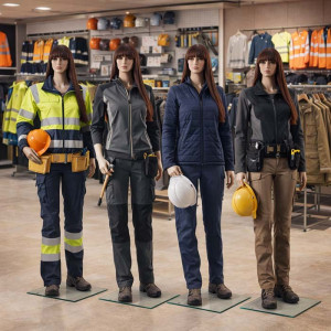 Billig Skyltdocka Dam i Plast med Glasplatta fot & Vadstöd – Bästa Pris